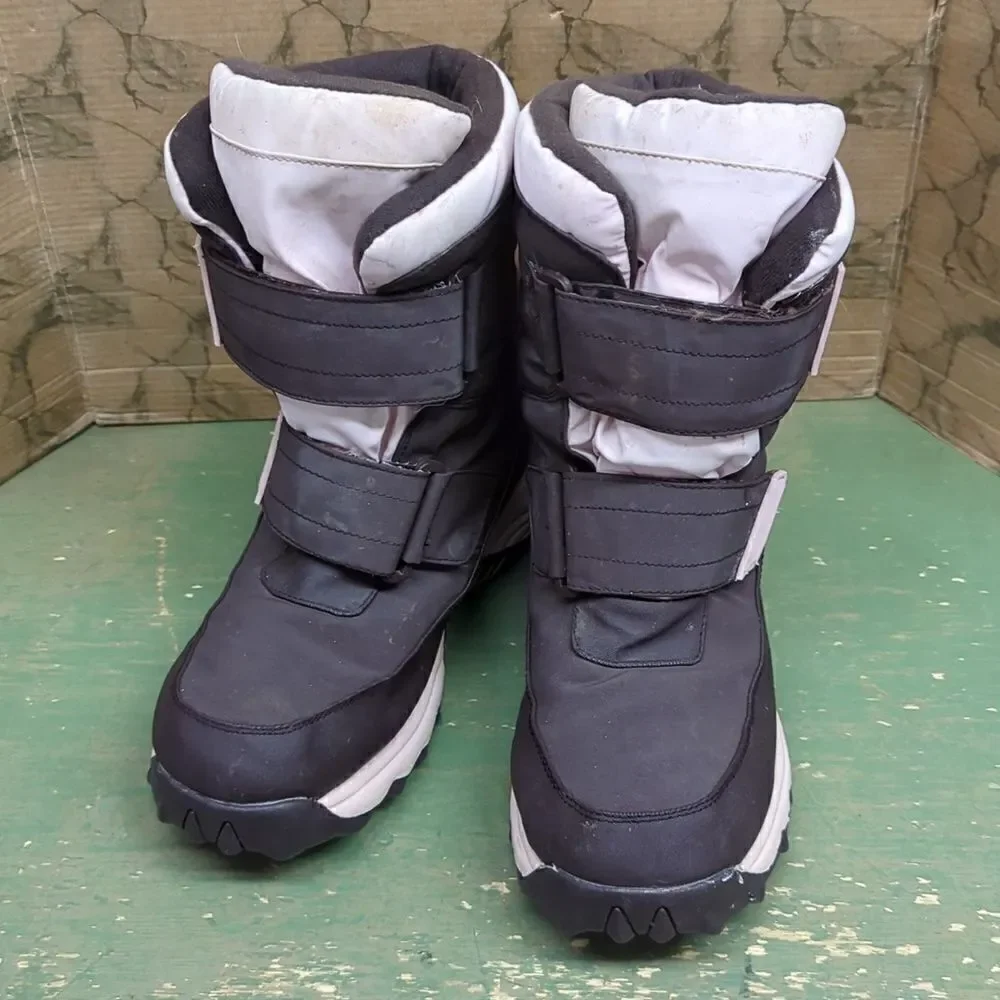 Athletech Winter‎ Snow Boots Women's Size 7 quilted Lined brown/pink
